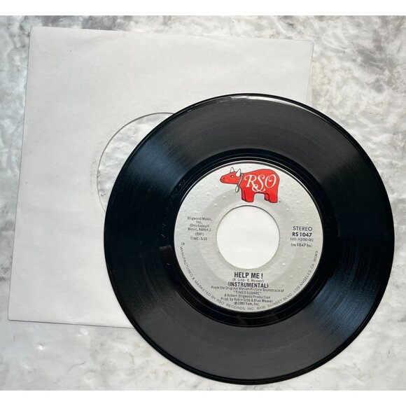 Marcy Levy & Robin Gibb Help Me! / Instrumental 45 Pop Record RSO 1047 1980 - Picture 5 of 6